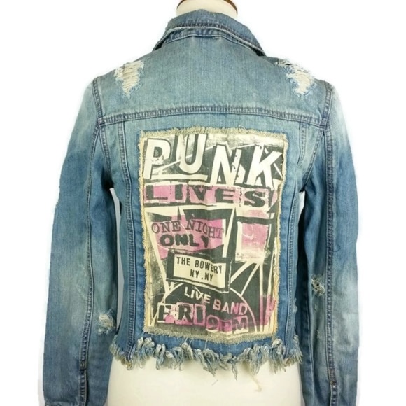 punk jean jacket